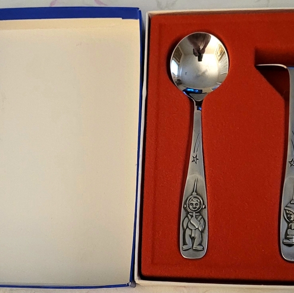 1969 WMF Mondmännchen Children's Cromargan 2 Pieces Top Original Packaging - EUC - Picture 2 of 7